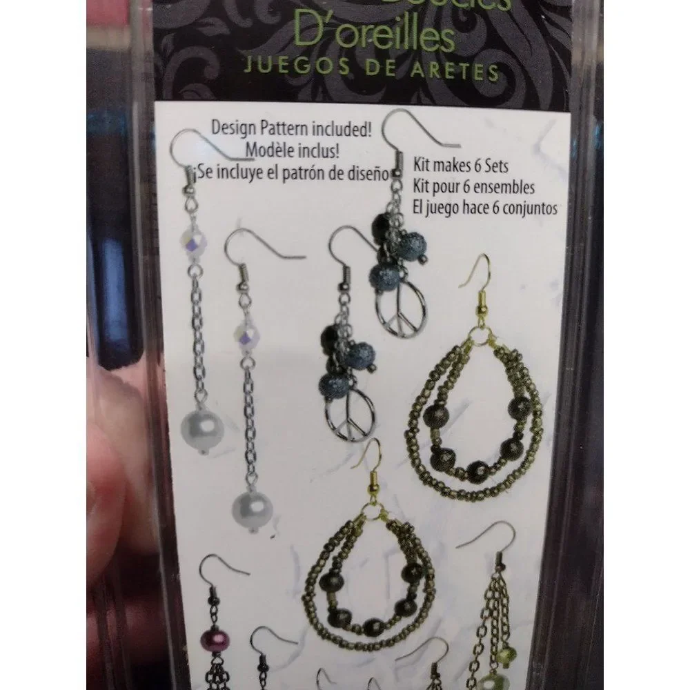 Make your own earrings kit 6 pairs